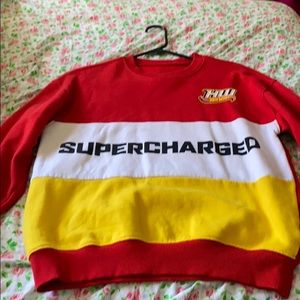 A hot wheels crew neck